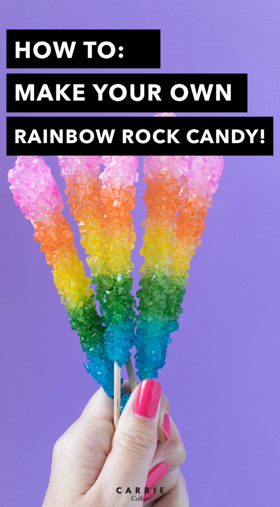 rainbow rock candy